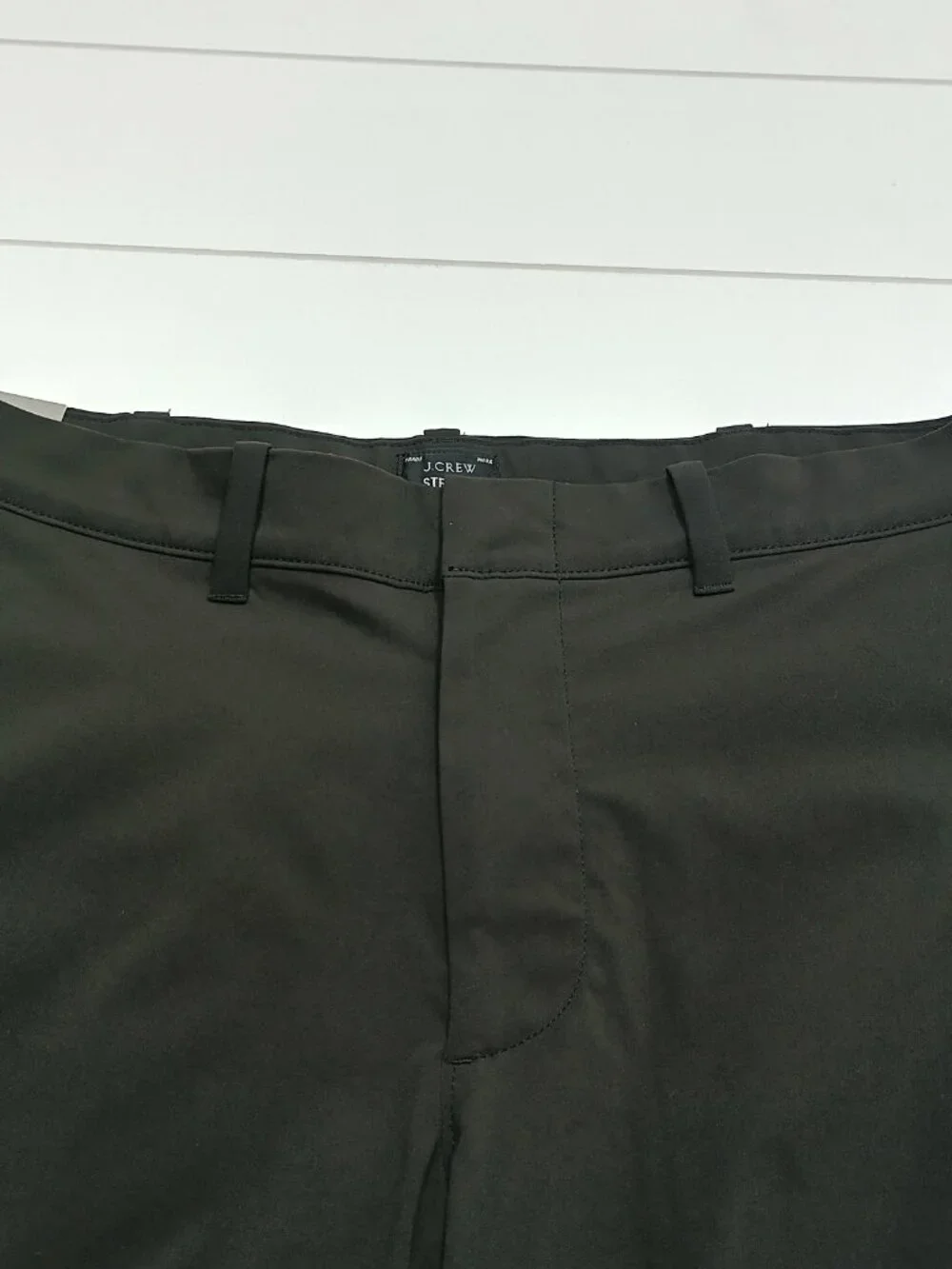 J.Crew Stretch Black Chino Shorts Mens 32x9 Flat Front Casual Golf Classic NWT